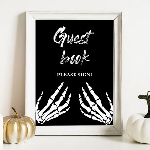 Halloween Gästebuch Baby Shooting Game Poster