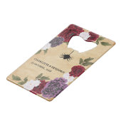 Halloween-Gastgeschenk Hochzeit Geldbeutel Flaschenöffner (Rückseite Schrägansicht)