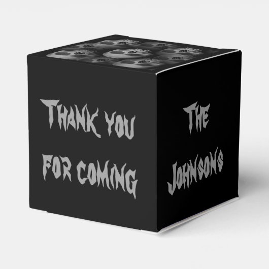 Halloween-Gastgeschenke Geschenkschachtel (Rückseite)