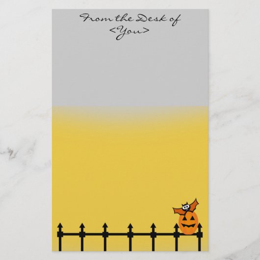 Halloween Gate Briefpapier (Vorderseite)