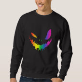 Halloween Gay Lesbians Pride Pumpkin Lgbt Pride Fu Sweatshirt (Vorderseite)