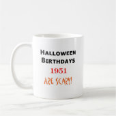 Halloween-Geburtstag 1951 Kaffeetasse (Links)