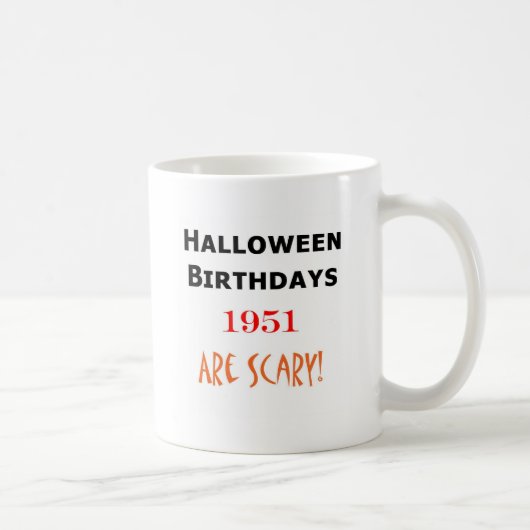 Halloween-Geburtstag 1951 Kaffeetasse (Rechts)