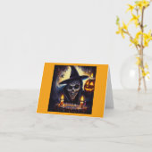 Halloween - Geburtstag 7 Karte (Gelbe Blume)