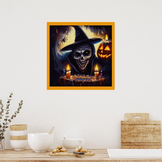 Halloween - Geburtstag 7 Poster (Küche)