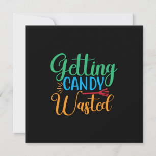 Halloween Geburtstag, an dem man Candy Wasted beko Einladung
