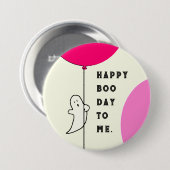 Halloween Geburtstag Button (Vorne & Hinten)