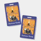 Halloween Geburtstag Danke Ausweis (Vorder- & Rückseite)