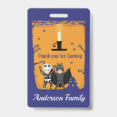 Halloween Geburtstag Danke Ausweis (Rückseite)