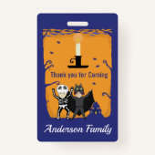 Halloween Geburtstag Danke Ausweis (Rückseite)