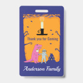 Halloween Geburtstag Danke Ausweis (Rückseite)