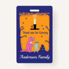 Halloween Geburtstag Danke Ausweis