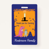 Halloween Geburtstag Danke Ausweis (Rückseite)