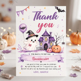 Halloween Geburtstag Danke Karte