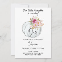 Halloween Geburtstag Einladung Pumpkin Einladung B