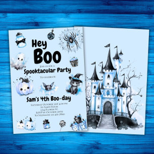 Halloween Geburtstag Einladungs-Boys Hey Boo Spook Einladung