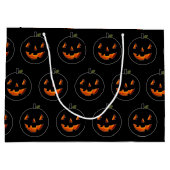 Halloween Geburtstag Große Geschenktüte (Rückseite)