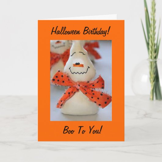 HALLOWEEN GEBURTSTAG - KEINE TRICKS-EINZIGE LECKER KARTE (Vorderseite)