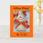 HALLOWEEN GEBURTSTAG - KEINE TRICKS-EINZIGE LECKER KARTE (Gelbe Blume)