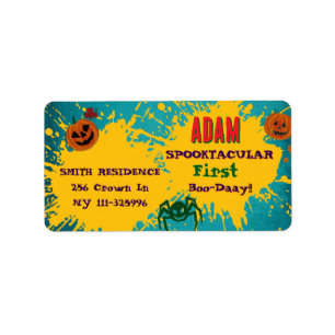 Halloween Geburtstag Kinderparty Halloween Adressaufkleber