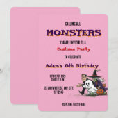 Halloween Geburtstag Kinderparty Halloween Einladung (Vorne/Hinten)
