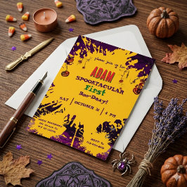 Halloween Geburtstag Kinderparty Halloween Einladung