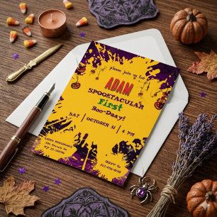 Halloween Geburtstag Kinderparty Halloween Einladung