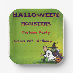 Halloween Geburtstag Kinderparty Halloween Pappteller