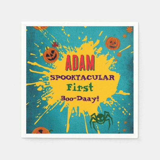 Halloween Geburtstag Kinderparty Halloween Serviette (Vorderseite)