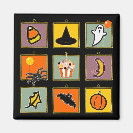 Halloween Geburtstag Magnet (Vorne)