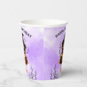 Halloween Geburtstag Niedliche Hexenpapier-Cups Pappbecher (Rechts)