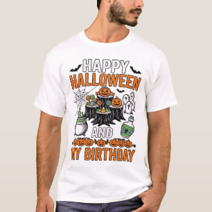 Halloween Geburtstag Vintage Kürbis Party Design_1 T-Shirt
