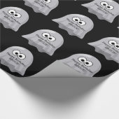 Halloween-Geburtstags-Geist-niedliches Geschenkpapier (Ecke)