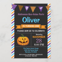 Halloween-Geburtstags-Party Einladung