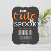 Halloween-Geburtstags-Party Einladung (Stehend Vorderseite)