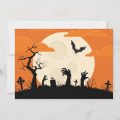 Halloween-Geburtstags-Party Einladung (Rückseite)