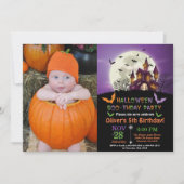 Halloween-Geburtstags-Party Einladung (Vorderseite)