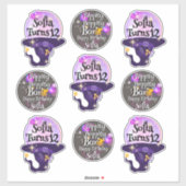 Halloween Geburtstags-Stickerbogen  Aufkleber (Blatt)