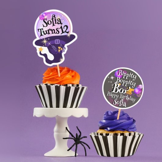 Halloween Geburtstags-Stickerbogen  Aufkleber