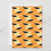 Halloween-Geburtstagsaufenthalt in der Kindertafel Einladung (Rückseite)