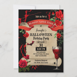 Halloween-Geburtstagsfeier Einladung
