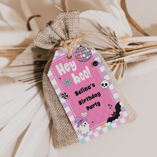 Halloween-Geburtstagsfeier Geschenkanhänger