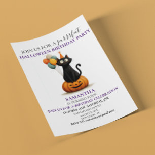 Halloween Geburtstagsfeier Kinder schwarze Katze