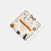 Halloween-Geburtstagsfeier Serviette (Ecke)