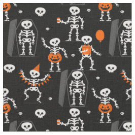 Halloween-Geburtstagsfeier Skelett Sarg Schädel Stoff