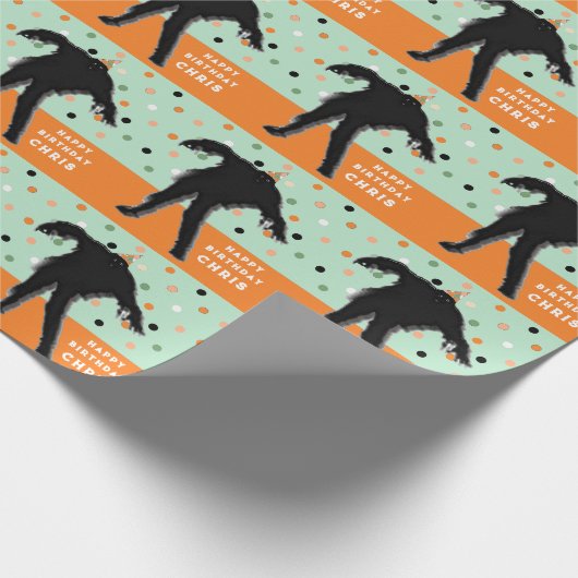 Halloween Geburtstagsgeschenk Geschenkpapier (Ecke)