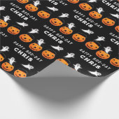 Halloween Geburtstagsgeschenk Geschenkpapier (Ecke)