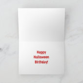 Halloween Geburtstagsgrüße Karte (Innenseite)