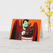 Halloween Geburtstagsgrüße Karte (Gelbe Blume)