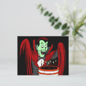 Halloween Geburtstagsgrüße Postkarte (Stehend Vorderseite)